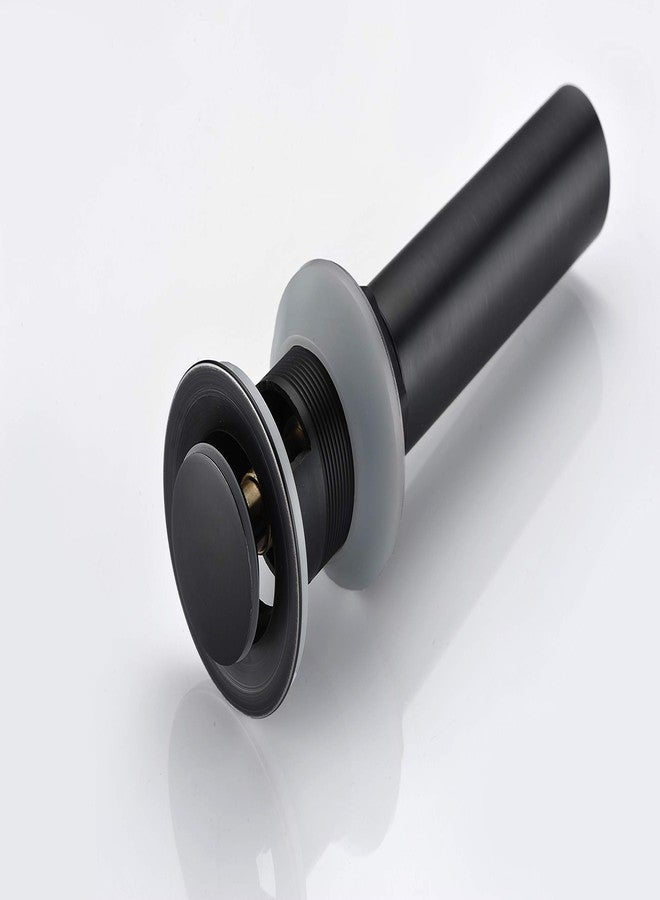 sumerain Pop Up Drain Stopper Black with Overflow, Bathroom Sink Drain Matte Black Finish, SUMERAIN - Image 5